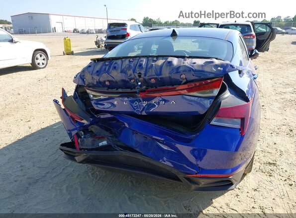 5NPLM4AG6NH059990 2022 HYUNDAI ELANTRA Blue Դիմացի տեսք