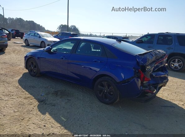 5NPLM4AG6NH059990 2022 HYUNDAI ELANTRA Blue Հետևի ձախ