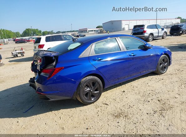 5NPLM4AG6NH059990 2022 HYUNDAI ELANTRA Blue Հետևի աջ
