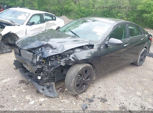 5NPLM4AG6NH078636 2022 HYUNDAI ELANTRA Gray Передня ліва чверть