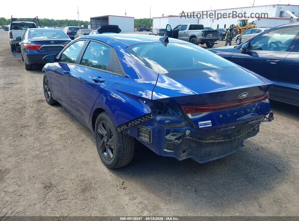 5NPLM4AG8NH064530 2022 HYUNDAI ELANTRA Синий Задняя левая четверть