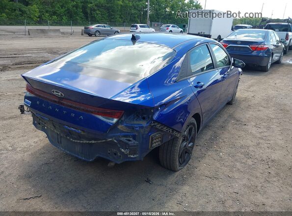 5NPLM4AG8NH064530 2022 HYUNDAI ELANTRA Синий Задняя правая четверть