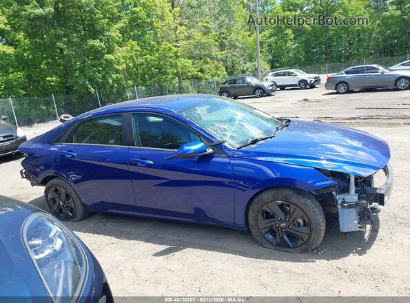 5NPLM4AG8NH064530 2022 HYUNDAI ELANTRA Синий Панорамный вид салона 360°