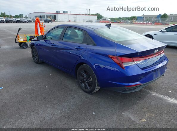 5NPLM4AG8NH070232 2022 HYUNDAI ELANTRA Blue უკანა მარცხენა