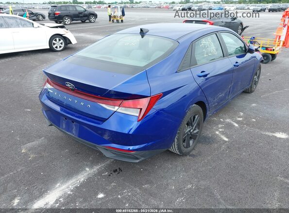 5NPLM4AG8NH070232 2022 HYUNDAI ELANTRA Blue უკანა მარჯვენა