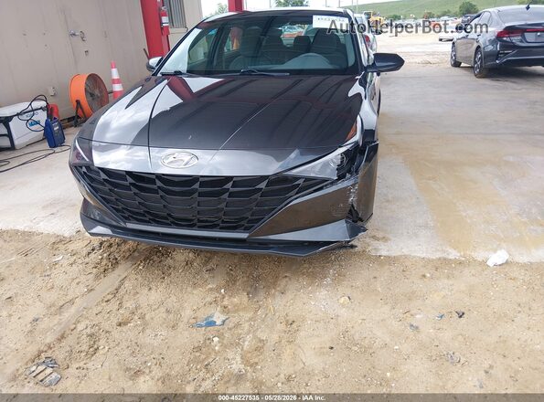 5NPLM4AG9MH034225 2021 HYUNDAI ELANTRA Gray Вид спереду