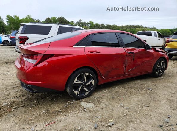 5NPLN4AG0MH043618 2021 HYUNDAI ELANTRA Red 
