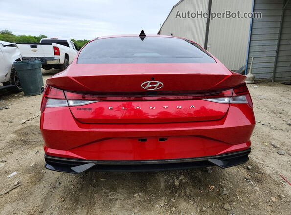 5NPLN4AG0MH043618 2021 HYUNDAI ELANTRA Red 