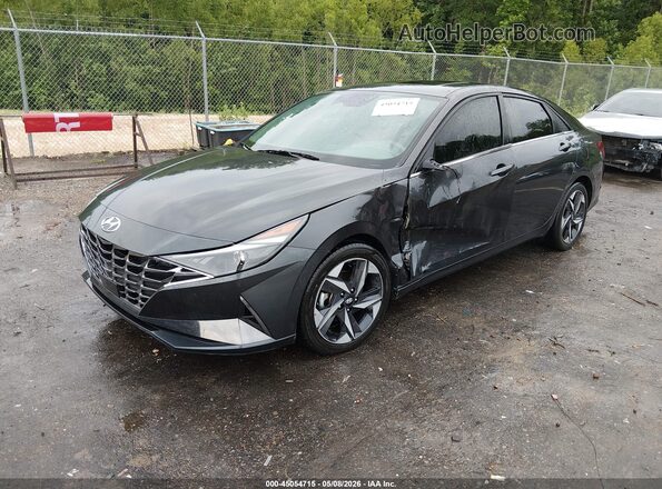5NPLN4AG1MH041957 2021 HYUNDAI ELANTRA Серый Передняя левая четверть