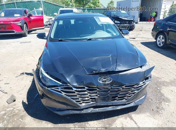 5NPLN4AG7MH030431 2021 HYUNDAI ELANTRA Black Դիմացի տեսք