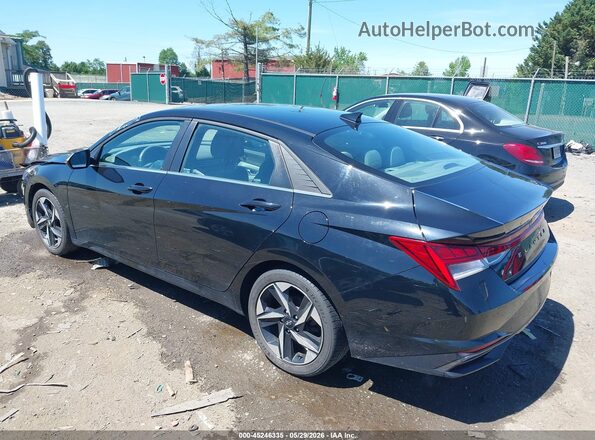 5NPLN4AG7MH030431 2021 HYUNDAI ELANTRA Black Հետևի ձախ