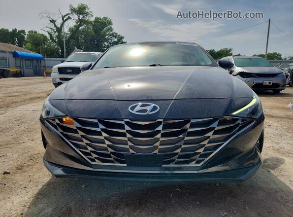 5NPLP4AG2NH072114 2022 HYUNDAI ELANTRA Black წინა ხედი