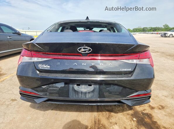 5NPLP4AG2NH072114 2022 HYUNDAI ELANTRA Black უკანა ხედი