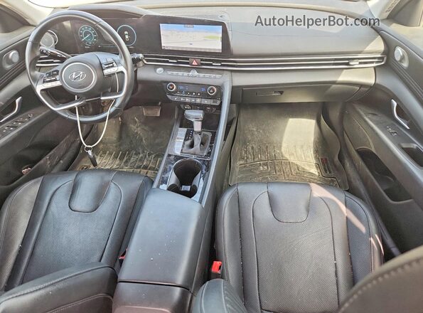 5NPLP4AG2NH072114 2022 HYUNDAI ELANTRA Black წინა პანელის ხედი