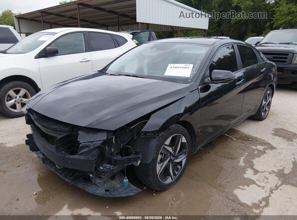 5NPLP4AG5NH068705 2022 HYUNDAI ELANTRA Black Передня ліва чверть