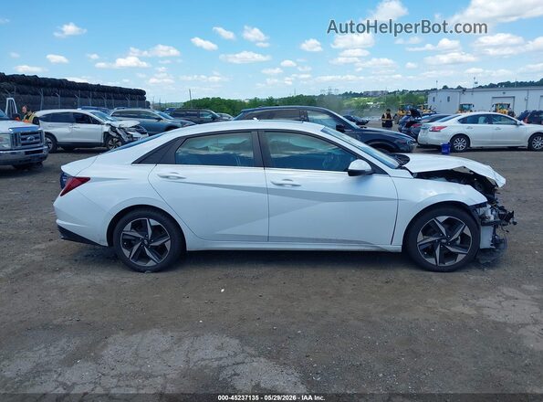 5NPLP4AG7MH002915 2021 HYUNDAI ELANTRA White Instrument cluster view