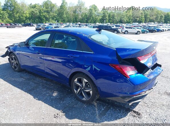5NPLP4AG7NH068477 2022 HYUNDAI ELANTRA Blue Rear left