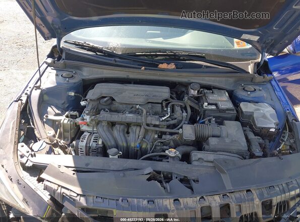 5NPLP4AG7NH068477 2022 HYUNDAI ELANTRA Blue Rear view