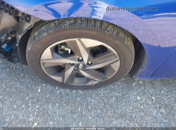 5NPLP4AG7NH068477 2022 HYUNDAI ELANTRA Blue Instrument cluster view