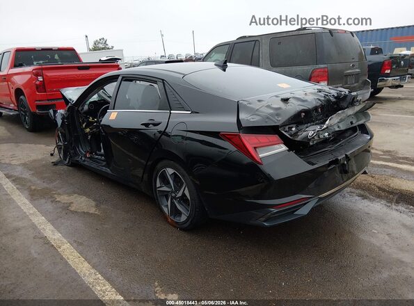 5NPLP4AG8MH019383 2021 HYUNDAI ELANTRA Black Trasero izquierdo