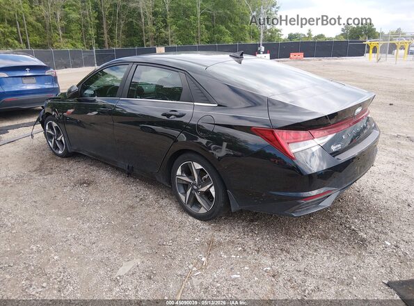 5NPLP4AG8NH065376 2022 HYUNDAI ELANTRA Black Rear left