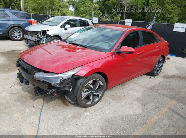 5NPLS4AG0PH098700 2023 HYUNDAI ELANTRA Red Front left