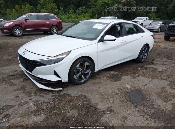 5NPLS4AG1PH090153 2023 HYUNDAI ELANTRA White Vista tres cuartos delantera izquierda