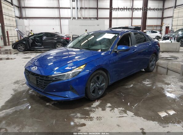 5NPLS4AG2MH052426 2021 HYUNDAI ELANTRA Blue Front left