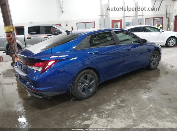 5NPLS4AG2MH052426 2021 HYUNDAI ELANTRA Blue Rear right