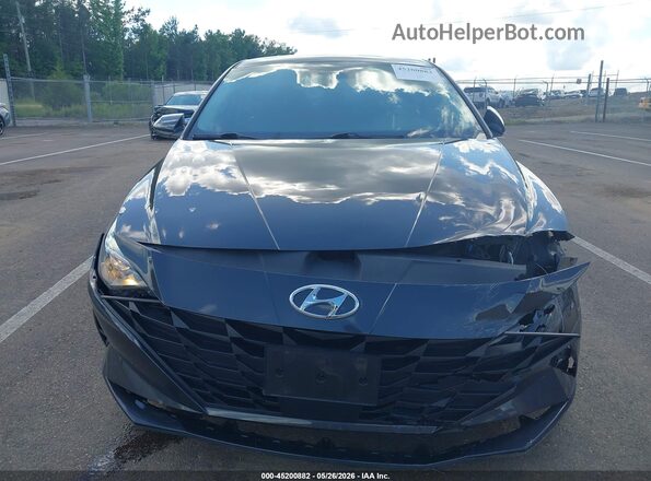 5NPLS4AG3MH051110 2021 HYUNDAI ELANTRA Gray Սալոնի հետևի տեսք