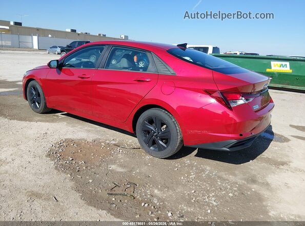 5NPLS4AG3NH075232 2022 HYUNDAI ELANTRA Red Trasero izquierdo