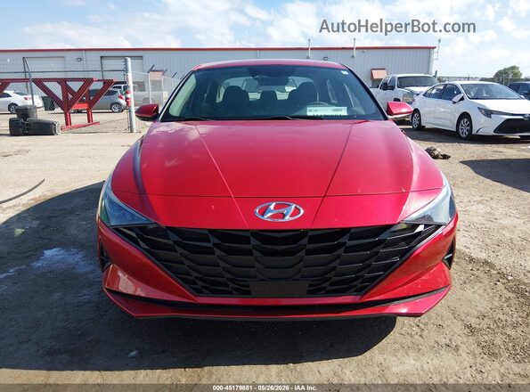 5NPLS4AG3NH075232 2022 HYUNDAI ELANTRA Red Vista del cuadro de instrumentos