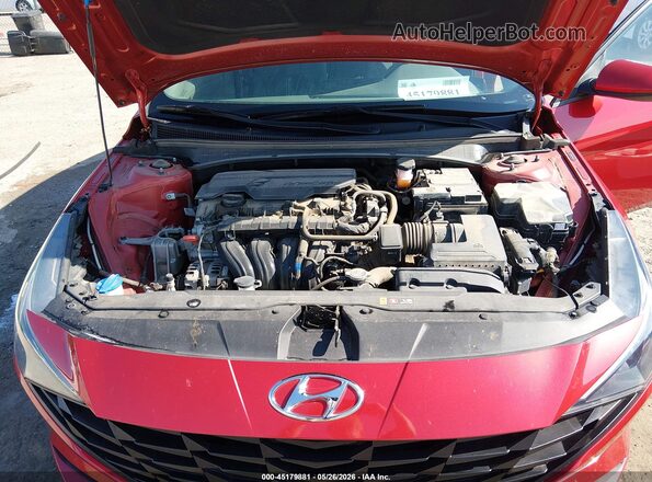 5NPLS4AG3NH075232 2022 HYUNDAI ELANTRA Red Vista trasera