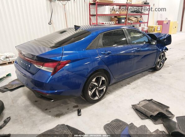 5NPLS4AG3PH093863 2023 HYUNDAI ELANTRA Blue Задня права чверть
