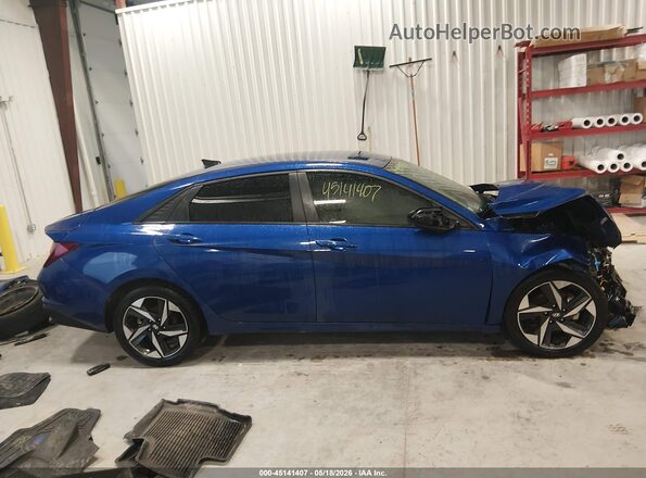 5NPLS4AG3PH093863 2023 HYUNDAI ELANTRA Blue Панорамний вид салону 360°