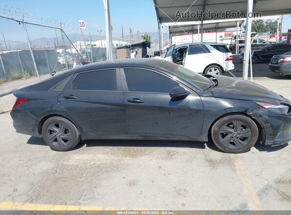 5NPLS4AG8MH004770 2021 HYUNDAI ELANTRA Black უკანა სალონის ხედი