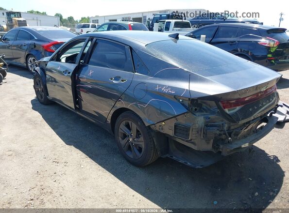5NPLS4AG9NH078619 2022 HYUNDAI ELANTRA Gray Trasero izquierdo