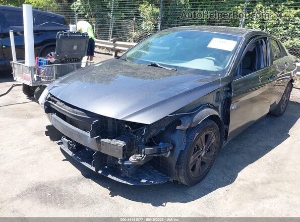 5NPLS4AG9NH078619 2022 HYUNDAI ELANTRA Gray Vista tres cuartos delantera izquierda