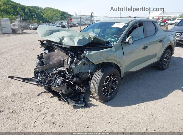 5NTJBDAE0RH099355 2024 HYUNDAI SANTA CRUZ Green წინა მარცხენა ხედი სამი მეოთხედიდან