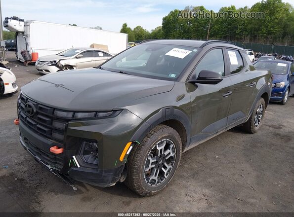 5NTJDDDF7SH135160 2025 HYUNDAI SANTA CRUZ Green Առջևի ձախ երեք քառորդ տեսարան
