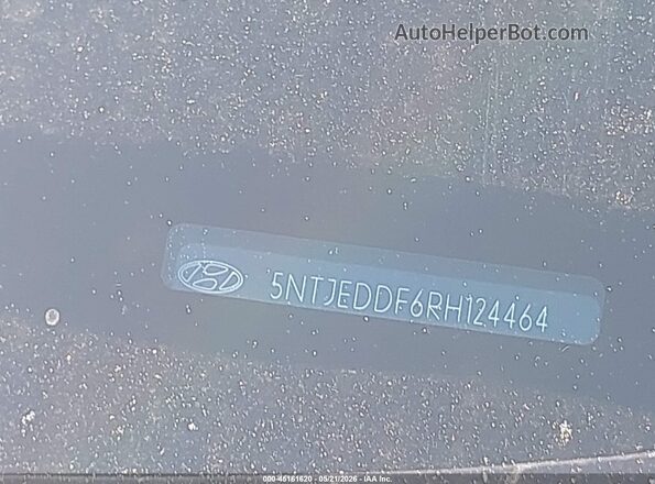 5NTJEDDF6RH124464 2024 HYUNDAI SANTA CRUZ Black ძრავის განყოფილების ხედი