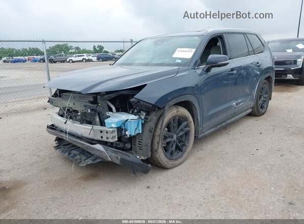 5TDAAAA5XSS020337 2025 TOYOTA GRAND HIGHLANDER Light Blue წინა მარცხენა ხედი სამი მეოთხედიდან