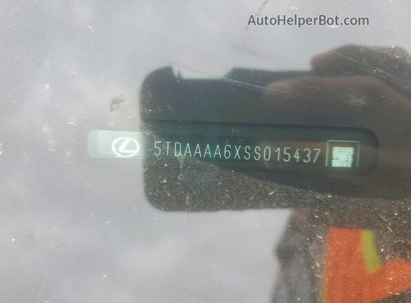 5TDAAAA6XSS015437 2025 LEXUS TX Silver VIN კოდის სტიკერის ხედი
