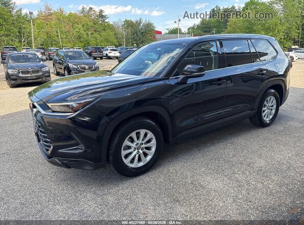 5TDAAAB55RS007973 2024 TOYOTA GRAND HIGHLANDER Black Առջևի ձախ երեք քառորդ տեսարան
