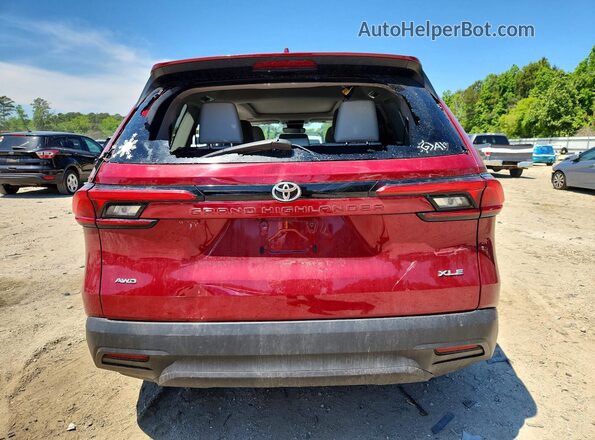5TDAAAB58RS005246 2024 TOYOTA GRAND Red Հետևի տեսք