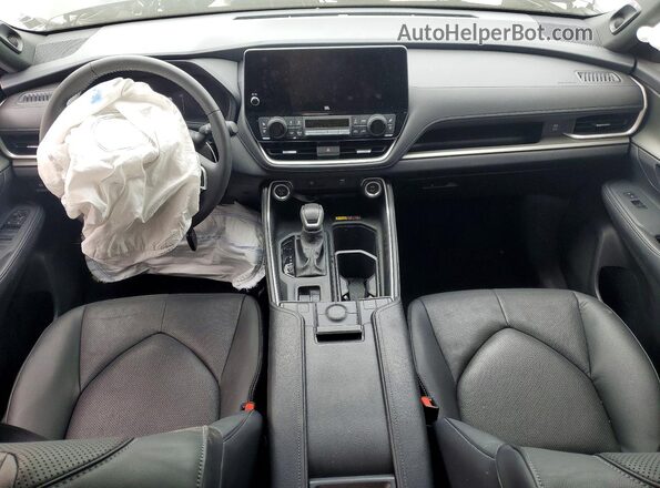 5TDACAB52SS043877 2025 TOYOTA HIGHLANDER HYBRID Black წინა პანელის ხედი