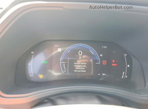 5TDACAB54SS051009 2025 TOYOTA HIGHLANDER HYBRID Black Սարքավորումների վահանակի տեսք