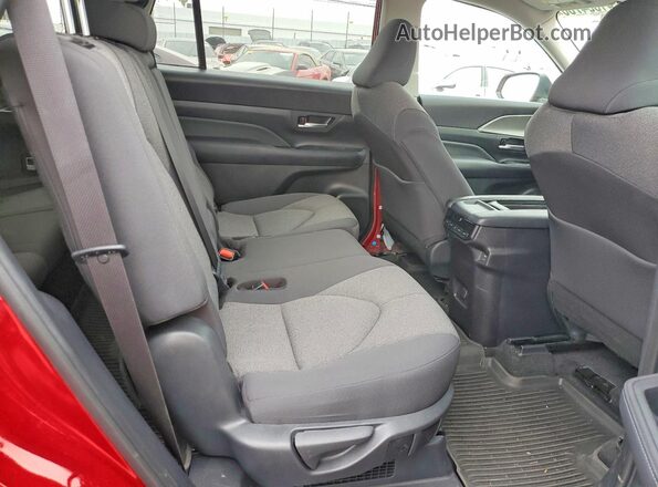 5TDACAB56SS054364 2025 TOYOTA GRAND Red Вид задньої частини салону