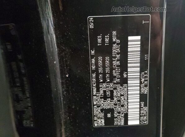 5TDADAB54RS009639 2024 TOYOTA HIGHLANDER HYBRID Черный Вид подкапотного пространства