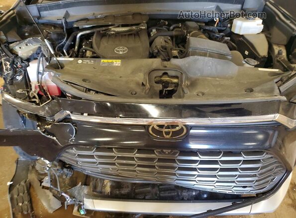 5TDADAB54RS009639 2024 TOYOTA HIGHLANDER HYBRID Черный Вид задней части салона
